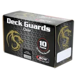 1000 BCW Deck Guards Clear Glossy Front Back Standard Card Sleeves Protection - Image 2