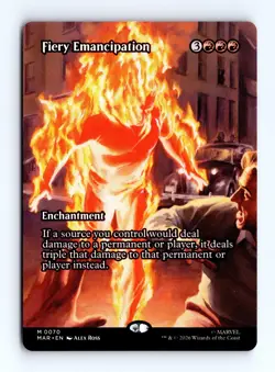 Fiery Emancipation (Borderless) 0070 (M) MTG Marvel Universe Eternal-Legal (MAR) - Image 1