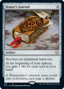 [1x] Venser's Journal Near Mint, English Commander 2021 MTG Magic - Image 1