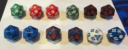 12 Magic: The Gathering Guild Kit Spindown Dice – 8 Unique + 4 Duplicates - Image 1