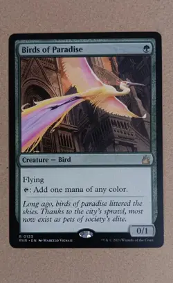 Birds of Paradise #133, MTG: Ravnica Remastered, English Regular LP - Image 1