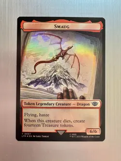 Smaug / Food - 0007/0010 - MTG: Lord of the Rings - Token - FOIL - Image 1