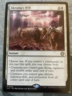 Akroma's Will Commander: the Lost Caverns of Ixalan Regular - NM - Image 1