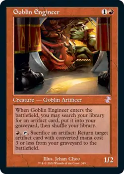 MTG Goblin Engineer, NM-Mint, English Time Spiral Remastered - Image 1