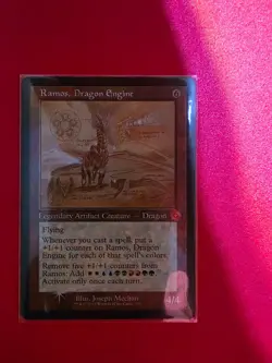 MTG Ramos Dragon Engine TBW Retro FOIL SCHEMATIC NM/M *FAST/FREE SHIPPING!* - Image 1