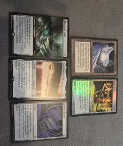 Mtg Lot Of 5 Artifacts With Rares - Image 1