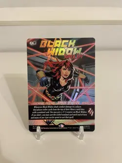 Black Widow, Super Spy (Borderless) (0393) Marvel Super Heroes Foil - Image 1