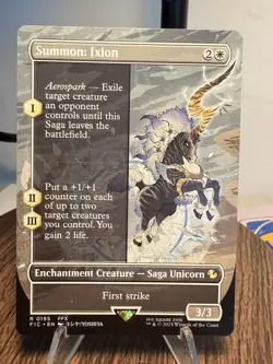SUMMON: IXION BORDERLESS FINAL FANTASY COMMANDER FIC SAGA UNICORN MTG 195 - Image 1