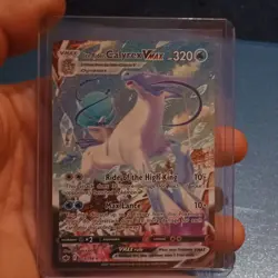 Pokemon TCG Ice Rider Calyrex VMAX 203/198 Secret Rare Alt Art Holo - Image 1