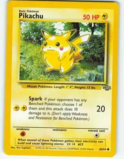 Pikachu - 60/64 Jungle Set - Pokemon TCG - 1999 - Image 1