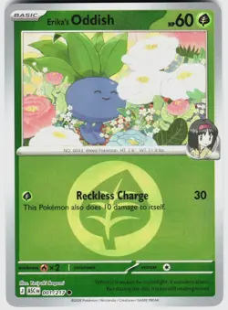 ERIKA'S ODDISH (ENERGY SYMBOL PATTERN) 001/217 NM REVERSE HOLO ASCENDED HEROES - Image 1