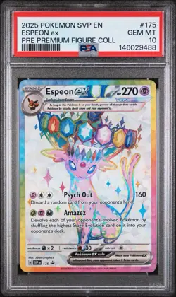 2025 POKEMON SVP EN-SV BLACK STAR PROMO #175 ESPEON EX PSA 10 - Image 1