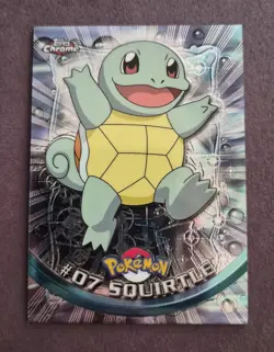 Topps Pokemon TCG Topps Chrome Squirtle #07 Foil Chrome Rare English - Image 1