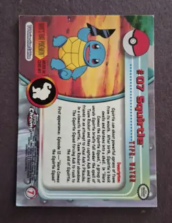 Topps Pokemon TCG Topps Chrome Squirtle #07 Foil Chrome Rare English - Image 2
