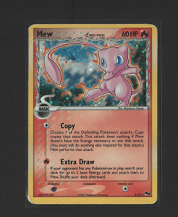 2007 Pokemon POP Series 5 Mew #3/17 Delta Species Rare Holo Inverted Back Error - Image 1