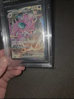 Pokemon TCG Destined Rivals Team Rockets Nidoking 233/182 BGS 10 - Image 5