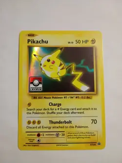 Pikachu LP XY202 - Holo League Stamp Black Star Promo - Pokemon - Image 1