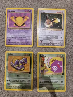 🔥 Vintage Pokemon TCG Team Rocket Card Non-Holo Bundle x4 🔥 - Image 1