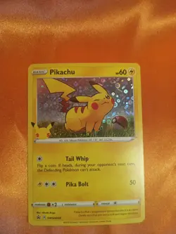 Pikachu 25th Anniversary Card SWSH039 HOLO Promo Pokemon General Mills PACK FRSH - Image 3