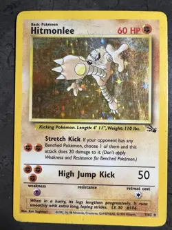 Pokemon Hitmonlee Fossil Holo 7/62 - Image 1