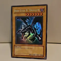Red-Eyes B. Dragon Starter Deck Joey Holo SDJ-001 English 1996 2400ATK 2000DEF - Image 1