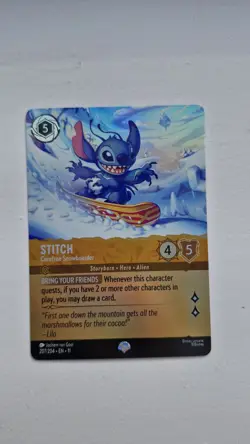 Disney Lorcana Stitch - Carefree Snowboarder - Epic - 207/204 - Winterspell - Image 1