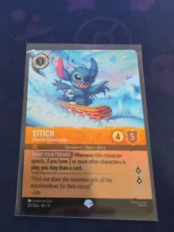 Disney Lorcana Stitch - Carefree Snowboarder - Epic - 207/204 - Winterspell - Image 1