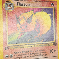 Flareon 19/64 Pokemon TCG Card 1st Edition 1999 Non-Holo Rare Jungle Set LP/NM - Image 4