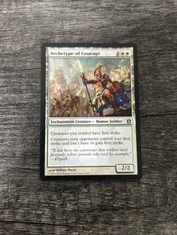 MTG 1x Archetype of Courage x1 LP Born of the Gods - Image 1