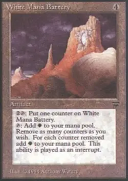 [1x] White Mana Battery Slight Play, English Legends MTG Magic - Image 1