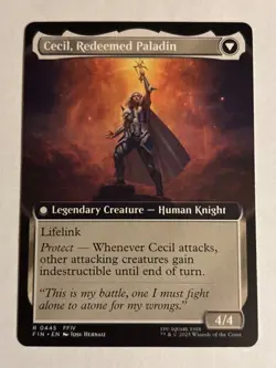 Cecil, Dark Knight - (Extended Art) - FINAL FANTASY - NM MTG - Image 2