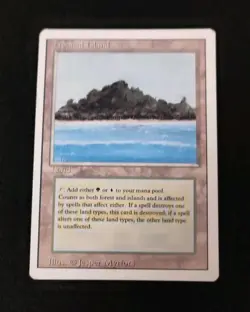 Tropical Island - MtG Magic Revised Rare Regular Dual Land NM/LP+ - Image 1