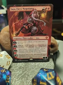 MTG Jaya, Fiery Negotiator - Borderless art - Dominaria United #374 - Image 1