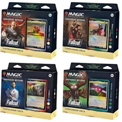 Magic: The Gathering Fallout Commander Deck Bundle - Includes All 4 Decks - Image 1
