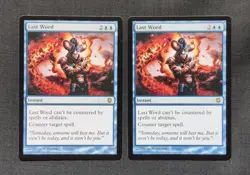 MTG 2x Last Word - Darksteel - Magic the Gathering Unplayed See Pics - Image 1