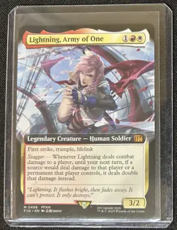 Lightning, Army of One 498 Mythic Extended Art Regular Final Fantasy MTG - Image 3