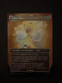 Super State MTG Secret Lair X Sonic Rainbow Foil - Image 1