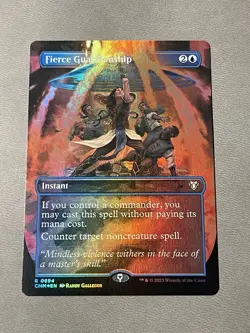 MTG Fierce Guardianship - Borderless Foil - CMM NM - Image 1