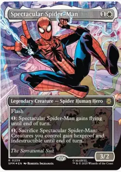 Spectacular Spider-Man (0239) (Borderless) (Textured Foil) - Sensational Suit - Image 2
