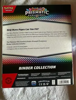 Pokemon Scarlet & Violet Prismatic Evolutions Binder Collection/ New/Sealed - Image 2