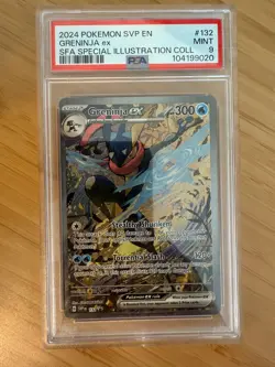 2024 POKEMON SVP EN-SV BLACK STAR PROMO #132 GRENINJA EX PSA 9 - Image 1