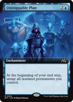 Unstoppable Plan (Extended Art) -Foil Near Mint MTG Aetherdrift - Image 1