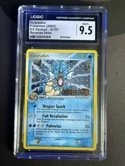 Gyarados 8/107 EX Deoxys 2005 Reverse Holo Pokemon Card CGC 9.5 Graded - Image 1