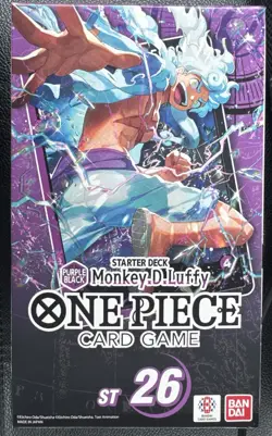 Purple Black Monkey D. Luffy ST-26 Starter Deck - One Piece Card Game - EN - Image 1