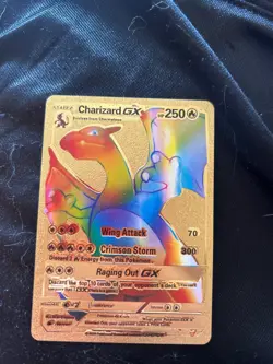 charizard gx gold foil card - Image 1