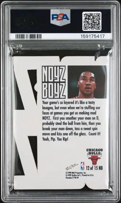 1998-99 Skybox x Thunder SCOTTIE PIPPEN Noyz Boyz #12NB Bulls PSA 9 MT RARE HOF - Image 2