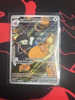 Pokemon TCG 202/182 Team Rocket’s Raticate Illustration Rare | Near Mint! - Image 1