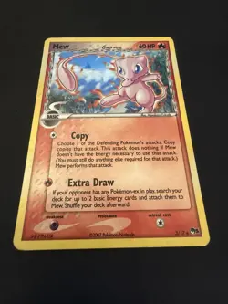 MP Mew (Delta Species) POP Series 5 3/17 Holofoil - ERROR Misprint Inverted Back - Image 2