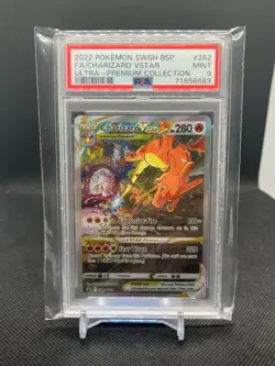 PSA 9 MINT Charizard VSTAR UPC Promo Full Art Holo Pokemon SWSH262 - Image 1