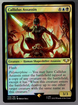 Callidus Assasin 109/168 Rare Surge Foil Warhammer 40K MTG NM - Image 1